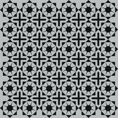 Geometric Black and White Pattern