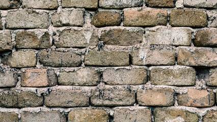 pattern old brick gray wall