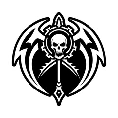 A filled style icon of scythe symbol