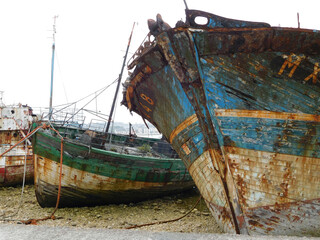 Camaret, cimeti&egrave;re de bateaux