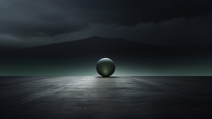 Football or soccer background with a row of spotlights illuminating a ball on the green turf in a stadium in a sports event in a panorama banner