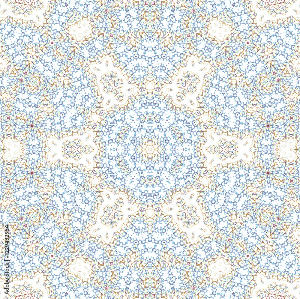 Poster white background with abstract color pattern