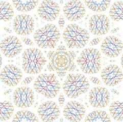 White background with abstract color shapes