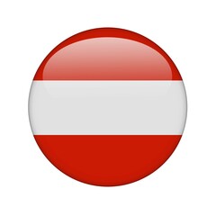 The Austrian flag in the form of a glossy icon