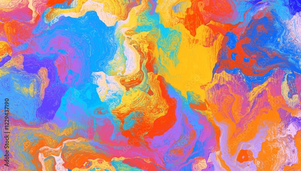 Aufkleber A stunning and artistic swirl composed of a vibrant array of colors, creating a mesmerizing abstract design