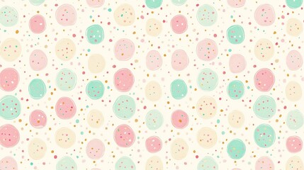 Pastel circles confetti pattern,  background texture, digital paper, design