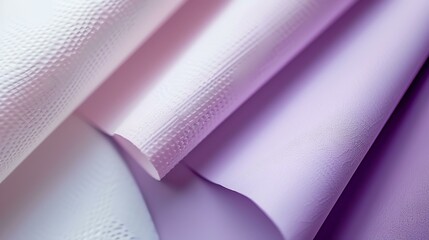Soft pastel paper textures, layered, close-up, studio shot; ideal for design, branding, or website backgrounds