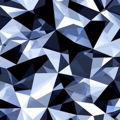 Obraz premium Abstract geometric seamless pattern camouflage with polygonal shapes. Modern digital camo texture ornament for racing vinyl print. Vector background.