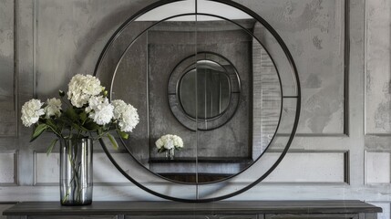 modern mirror on the wall