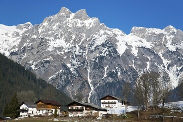 Fototapeta premium Mountain in the Austrian Alps in Werfen, Austria, Europe