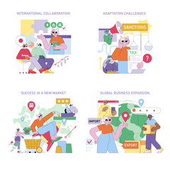 Business. Flat Vector Illustration