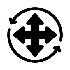 Fototapeta premium collaboration values glyph icon