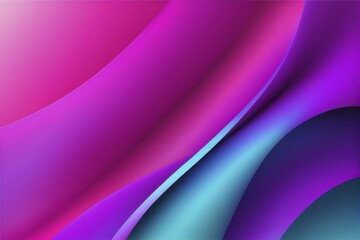 Dynamic abstract gradient image with vibrant transitions of pink, purple, and blue colors, AI generated