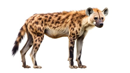 Obraz premium Hyena isolated over white background