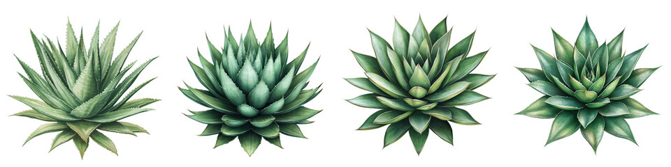 Obraz premium Close up of Lush and Diverse Collection of Vibrant Green Succulent Plants with Intricate Geometric Shapes Patterns and Textures Ideal for Botany Nature Wellness and Decor Backgrounds