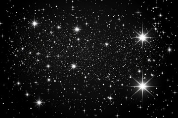Obraz premium A dust white hue, illuminated by white sparks and golden stars reflecting a special light, set against a transparent background