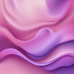 Obraz premium Serene abstract design with smooth flowing pink and purple gradients in an artistic style, AI generated