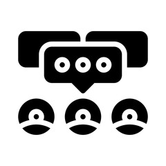 group chat icon glyph icon