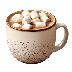 Warm Cup of Hot Chocolate with Marshmallows in Cozy Setting for Winter Enjoyment