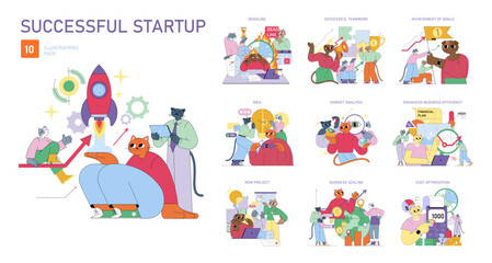 Business. Flat Vector Illustration