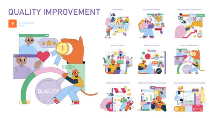 Obraz premium Business. Flat Vector Illustration