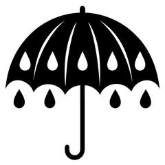 black umbrella icon