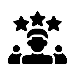 team leader glyph icon