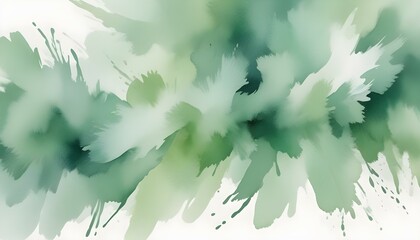 Un fondo abstracto y borroso con tonos verdes y blancos suaves y brumosos