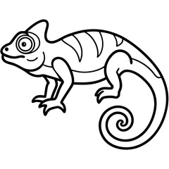 chameleon cartoon illustration