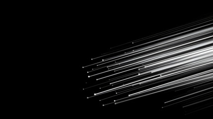 Abstract Streaks of Light Converge Dynamically on a Dark Background