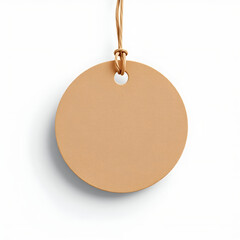 mockup blank tag isolated on white