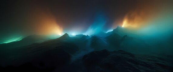 An artistic splash of textures and colors forming an evocative dreamscape for explorers