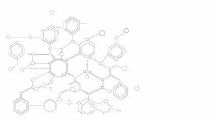 Abstract Hexagonal Network Connects Nodes Seamlessly, Creating a Futuristic and Technological Background