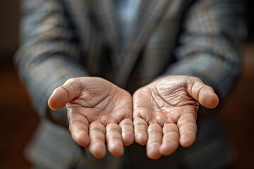 Capturing the Satisfaction: Close-Up of Hands on Digital Device Giving High Rating in Online Survey for Popular Service Company