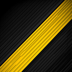 Obraz premium Abstract Yellow and Black Diagonal Stripes Background Creates Dynamic Visual