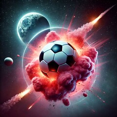 Fototapeta premium Cosmic Soccer Super Strike