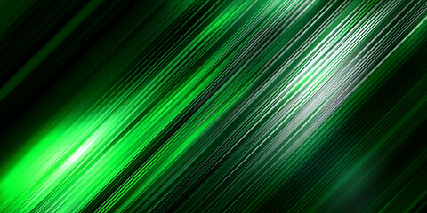 Abstract green diagonal lines background creates a dynamic and vibrant visual effect.