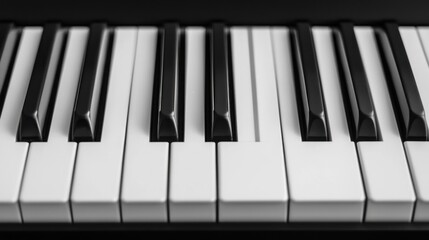 Piano Keys: A Monochromatic Musical Masterpiece