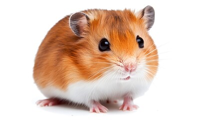 Hamster isolated over white background