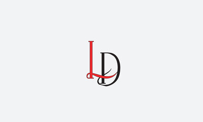 LD, DL , D , L , Abstract Letters Logo Monogram	