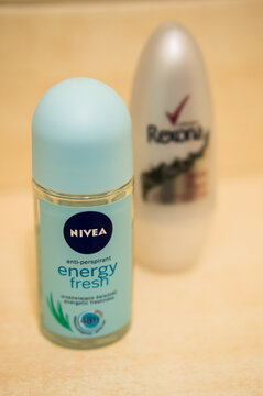 Nivea deodorant in bottles