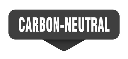 carbon-neutral sticker. carbon-neutral sign on transparent background