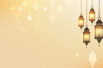 Islamic new year greeting celebration background