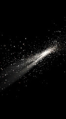 Obraz premium Abstract Background with Sparkling Particles Flowing Dynamically on Black Background