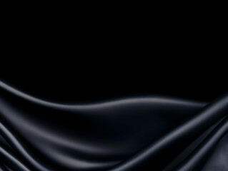 Dark Elegant Smooth Cloth Flowing Background with Gentle Waves and Subtle Light Reflections.