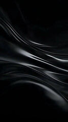 Abstract Black Background with Smooth Flowing Lines Elegantly Creates a Luxurious and Modern Feel