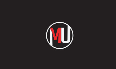 MU, UM, U, M Abstract Letters Logo Monogram	