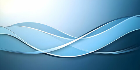 Obraz premium Abstract Blue Wave Background Flows Smoothly and Gracefully Across the Canvas.
