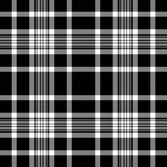 Template check fabric pattern, luxury texture vector plaid. Curtain background textile seamless tartan in gray and black colors.
