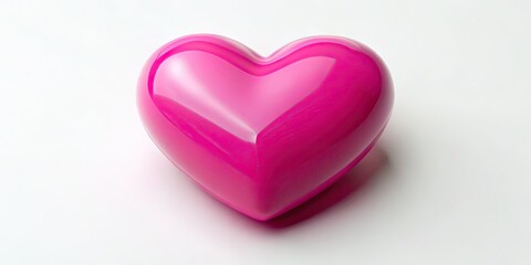 Obraz premium Tilt-Shift Pink Heart, Customizable Text, AI Photo